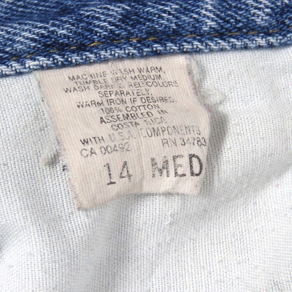 1990s Lee Vintage High Rise Straight Leg Tapered Back Yoke Mom Jeans 30" - Picture 8 of 8